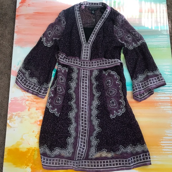 INC International Concepts Dresses & Skirts - INC kimono purple dress size 10